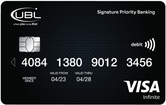 UBL Premium Debit Master Card
